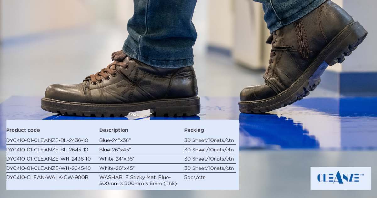 Cleanze Sticky Mat Blue